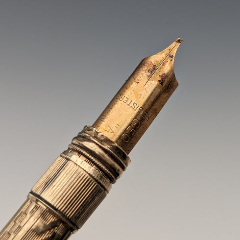 Vintage Gold Filled Pencil & Dip Pen Telescoping 96-121mm